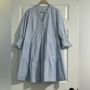 Blue Striped Women's Dress